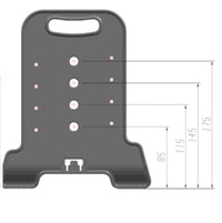 HKM-4434621 Height Adjustable Pet Feeding Table with Double Stainless Steel Bowls - Suitable for Cats and Small Dogs