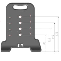 HKM-4434621 Height Adjustable Pet Feeding Table with Double Stainless Steel Bowls - Suitable for Cats and Small Dogs