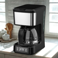 HKM-443475 6-Cup Coffee Machine with Clear Water Lever and Non-Stick Warm Plate