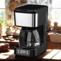 HKM-443475 6-Cup Coffee Machine with Clear Water Lever and Non-Stick Warm Plate