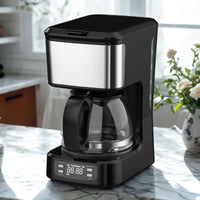 HKM-443475 6-Cup Coffee Machine with Clear Water Lever and Non-Stick Warm Plate