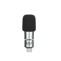 HKM-443603 Omnidirectional Handheld Microphone with Type-C, 3.5mm TRRS, and Apple Lightning Compatibility
