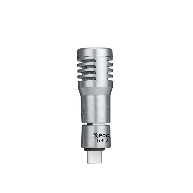 HKM-443603 Omnidirectional Handheld Microphone with Type-C, 3.5mm TRRS, and Apple Lightning Compatibility