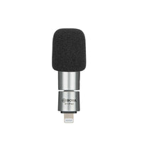 HKM-443603 Omnidirectional Handheld Microphone with Type-C, 3.5mm TRRS, and Apple Lightning Compatibility
