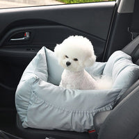 HKM-4436669 Light Blue, Pink, Gray Vehicle Kennel - Removable & Washable Pet Car Safety Seat, Medium & Large Sizes