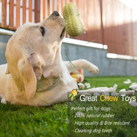 HKM-4437693 Durable Peanut Squeaky Chew Toy for Small to Medium Dogs and Puppies - Eco-Friendly Rubber with Tooth Cleaning Features