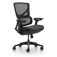 HKM-443987 Ergonomic Adjustable Mesh Office Chair with Swivel Function and Supportive Back Design
