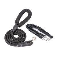 HKM-4439997 Dual Head Nylon Leash for Dogs - Medium & Small Sizes Available