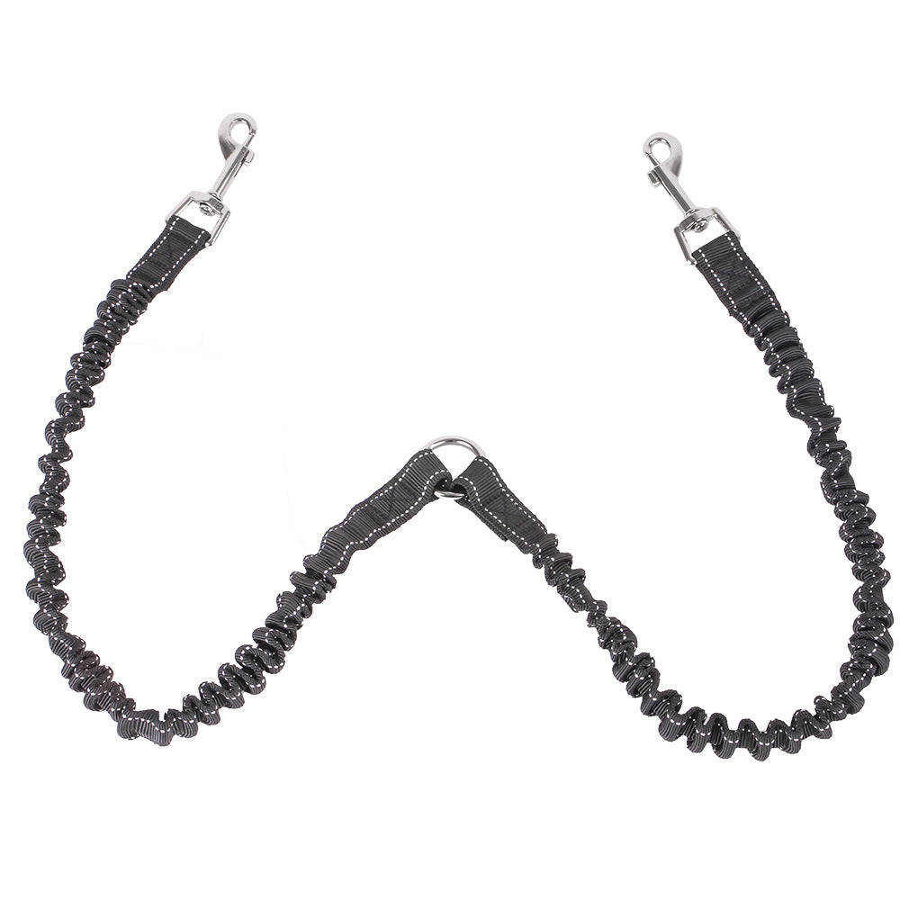 HKM-4439997 Dual Head Nylon Leash for Dogs - Medium & Small Sizes Available