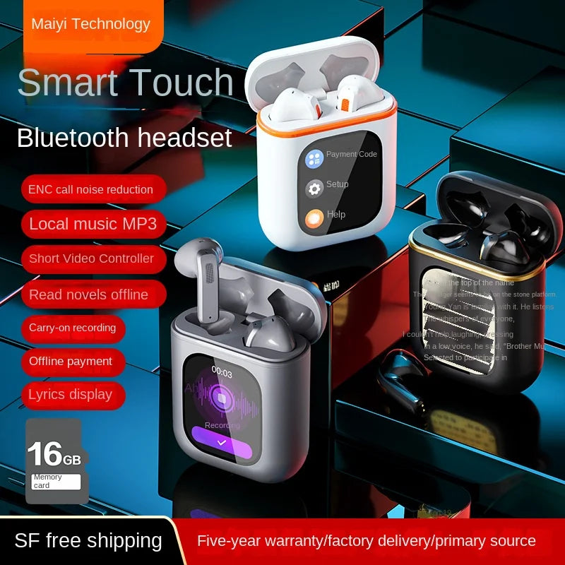 HKM-444051 Touch Control K2 TWS Earphones with Noise Reduction and MP3 Recording Function