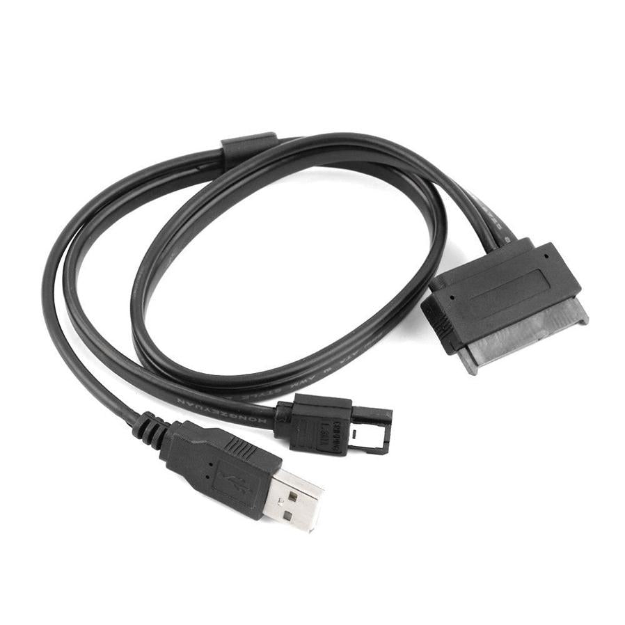 HKM-444115 2 in 1 SATA 22 Pin to eSATA and USB Power Data Cable - 50cm Length for 2.5" Hard Drives