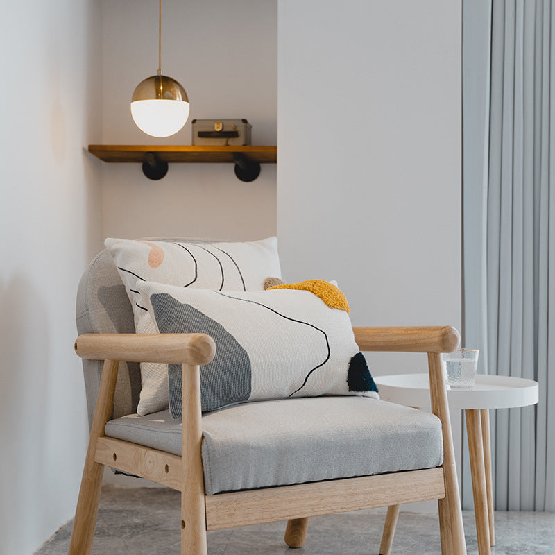 HKM-444115 Nordic Style Geometric Cotton Pillowcase for Living Room - 45x45cm & 30x50cm