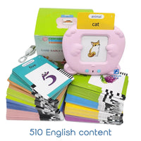 HKM-444179 Kids Educational Language Card Reader with 112 Talking Flash Cards