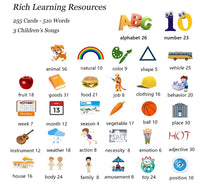 HKM-444179 Kids Educational Language Card Reader with 112 Talking Flash Cards