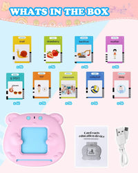 HKM-444179 Kids Educational Language Card Reader with 112 Talking Flash Cards