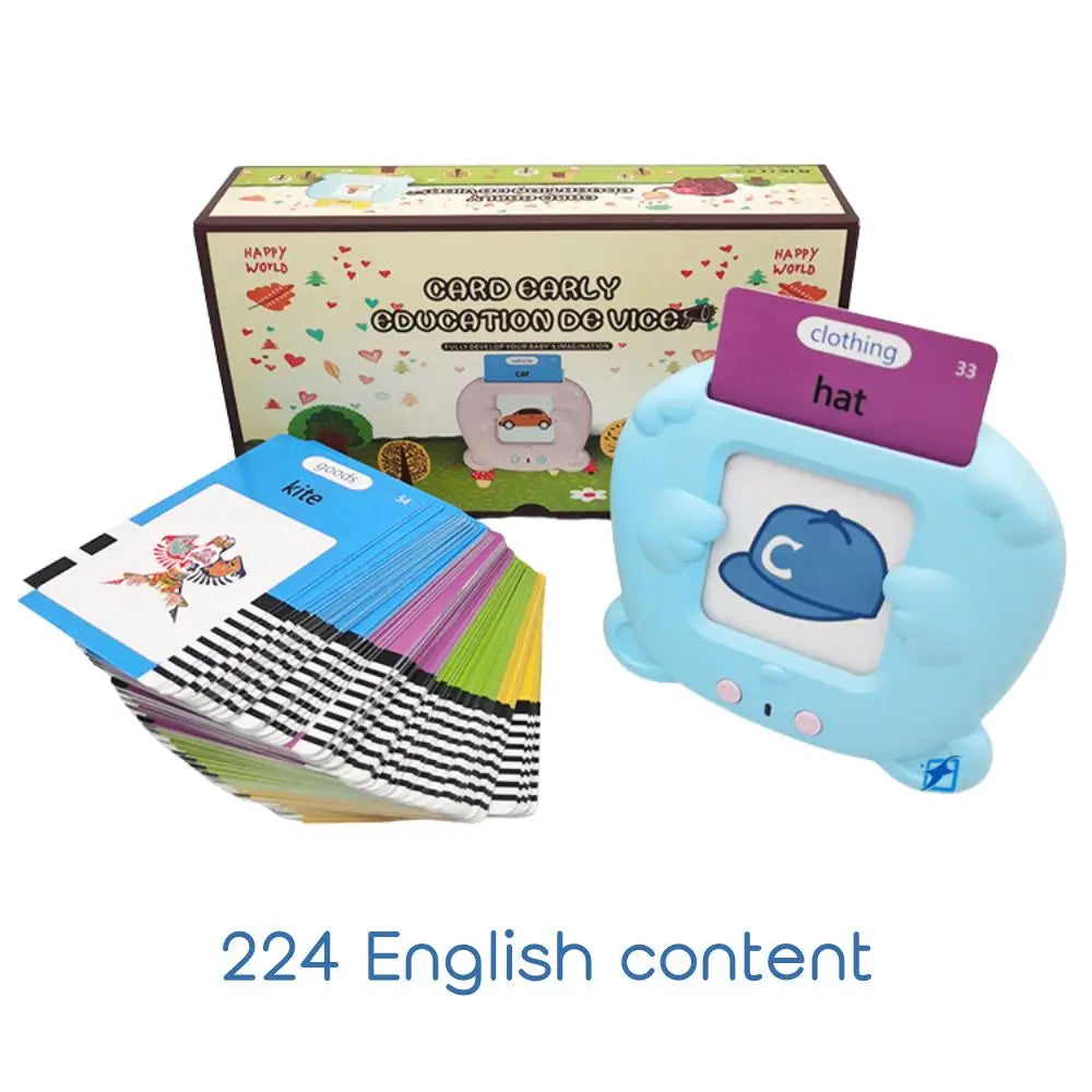 HKM-444179 Kids Educational Language Card Reader with 112 Talking Flash Cards