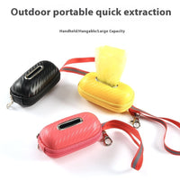 HKM-4442429 Compact Pet Pooper Scooper for Outdoor Dog Walking - Durable Plastic in Black, Yellow, or Red
