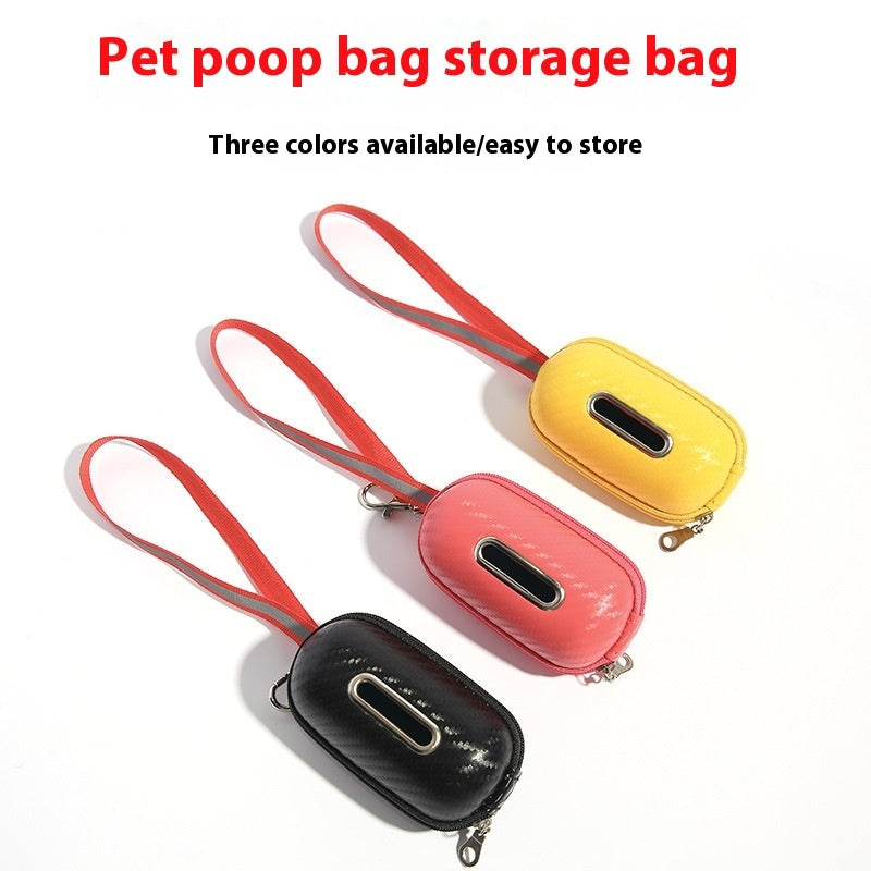 HKM-4442429 Compact Pet Pooper Scooper for Outdoor Dog Walking - Durable Plastic in Black, Yellow, or Red