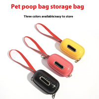HKM-4442429 Compact Pet Pooper Scooper for Outdoor Dog Walking - Durable Plastic in Black, Yellow, or Red