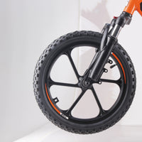 HKM-444307 16-Inch Electric Balance Bike for Kids, Aluminum Alloy Frame, 2-Speed, Disc Brake, 350W Motor