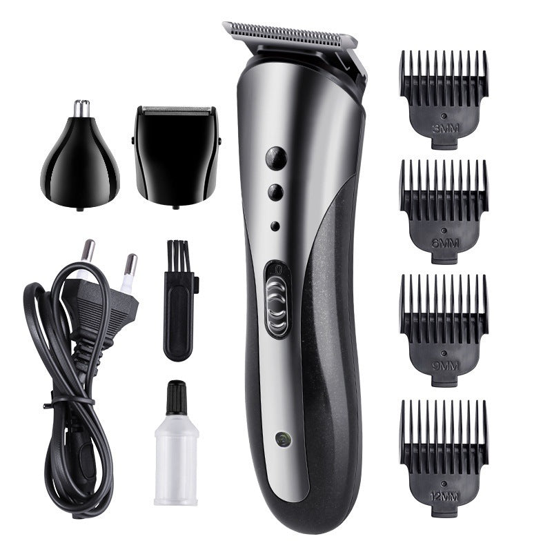 HKM-444307 Electric Stainless Steel Hair Clipper for Wet and Dry Shaving - 8-Hour Charge, Washable Design