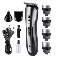 HKM-444307 Electric Stainless Steel Hair Clipper for Wet and Dry Shaving - 8-Hour Charge, Washable Design