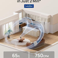 HKM-4443475 11 Inch Table Fan with Remote, 4 Speeds, 90° Oscillation, 120° Tilt, 25dB Quiet Operation, 8H Timer, 65ft Airflow