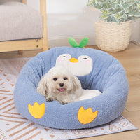 HKM-4444221 Cozy Cartoon Yurt Pet Nest - Enclosed, Large Space for Comfortable Sleep