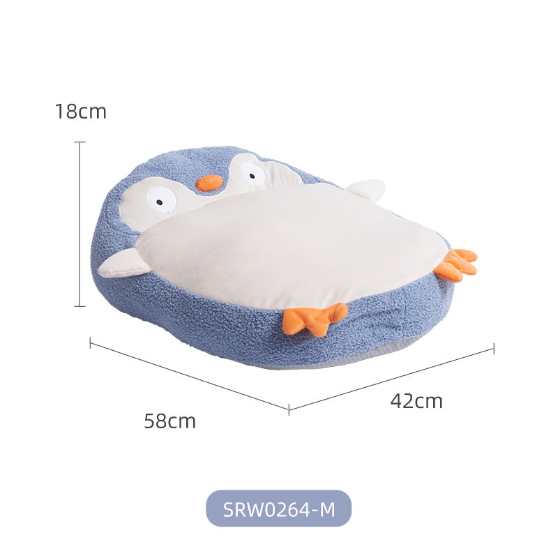 HKM-4444221 Cozy Cartoon Yurt Pet Nest - Enclosed, Large Space for Comfortable Sleep