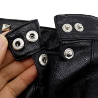 HKM-4444349 Stylish PU Leather Dog Jacket with Rivets for Small to Medium Breeds