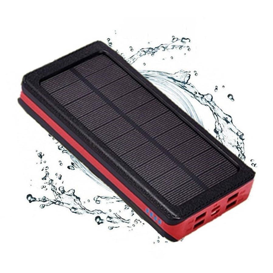 HKM-444435 30000mAh Large-Capacity Solar Power Bank with Soft Pack Battery and Plastic Shell