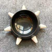 HKM-4446141 Creative Simple Pet Oblique Rivet Food Bowl - 500ML Capacity in Various Color Combinations
