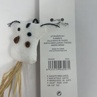 HKM-4446781 Natural Straw Cat Teasing Stick with Toy Attached