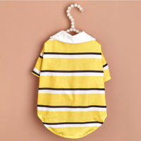 HKM-4448317 Colorful Striped Polo Shirt for Pets - Available in XS to XL Sizes