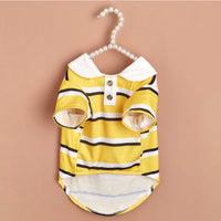 HKM-4448317 Colorful Striped Polo Shirt for Pets - Available in XS to XL Sizes