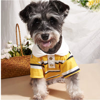 HKM-4448317 Colorful Striped Polo Shirt for Pets - Available in XS to XL Sizes