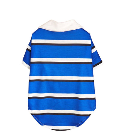 HKM-4448317 Colorful Striped Polo Shirt for Pets - Available in XS to XL Sizes