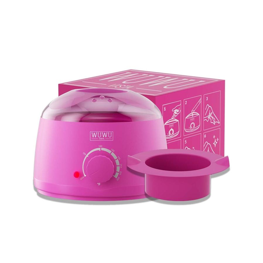 HKM-444947 200CC Wax Warmer with 7oz Silicone Bowl - Portable Hair Removal Heater for Effortless At-Home Waxing