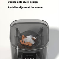 HKM-4449725 Automatic Cat Feeder with Video Interaction and Mobile App Control, 4L Stainless Steel Basin