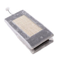 HKM-4449981 Triangle Cat Claw Sisal Toy - Available in Small and Large Sizes in Gray White or Light Brown Beige