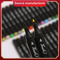 HKM-445011 Dual-Headed 48-Color Quick-Drying Watercolour Pen Set for Kids' Art and Drawing Activities