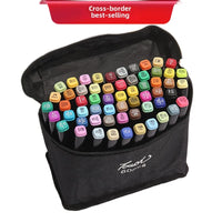 HKM-445011 Dual-Headed 48-Color Quick-Drying Watercolour Pen Set for Kids' Art and Drawing Activities