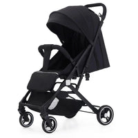 HKM-445075 Lightweight Double Baby Stroller - Portable Easy-Fold Pram with Iron Frame for Travel
