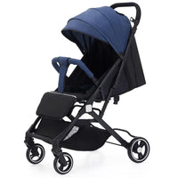 HKM-445075 Lightweight Double Baby Stroller - Portable Easy-Fold Pram with Iron Frame for Travel