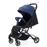 HKM-445075 Lightweight Double Baby Stroller - Portable Easy-Fold Pram with Iron Frame for Travel