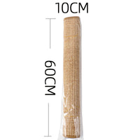 HKM-4451901 Corner Cat Scratch Board - Wear-Resistant Cloth Design in Ginger Yellow and Dark Gray, 18 x 60 CM