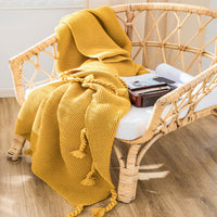 HKM-445203 Multicolor Cotton Towel Sheet for Air Conditioners – Soft, Simple Design for Autumn and Winter