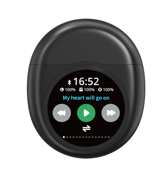 HKM-445203 YX35 Wireless Earbuds with Active Noise Cancellation, Smart Screen, and LED Battery Indicator