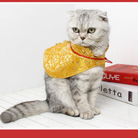HKM-4452285 Cozy Red Cloak for Cats - Perfect for New Year Celebrations