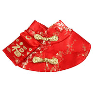 HKM-4452285 Cozy Red Cloak for Cats - Perfect for New Year Celebrations